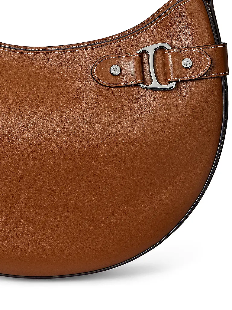 LAUREN RALPH LAUREN | Ledertasche - Hobo Bag TASHA Large | Marrón