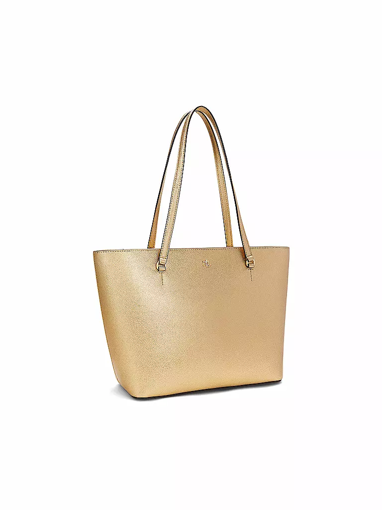 LAUREN RALPH LAUREN | Ledertasche - Shopper KARLY Medium | Oro