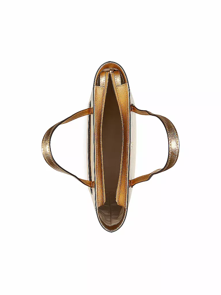 LAUREN RALPH LAUREN | Ledertasche - Shopper KARLY Medium | Oro