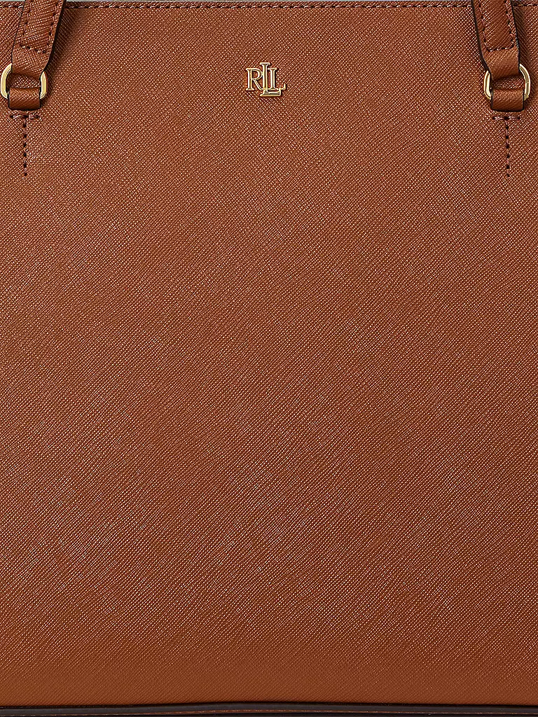 LAUREN RALPH LAUREN | Ledertasche - Shopper KARLY Medium | Marrón