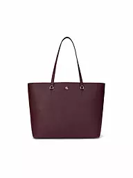 LAUREN RALPH LAUREN | Ledertasche - Shopper KARLY TOTE Large | Rojo oscuro