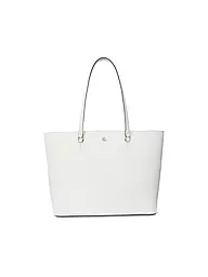 LAUREN RALPH LAUREN | Ledertasche - Shopper KARLY TOTE Large | Blanco