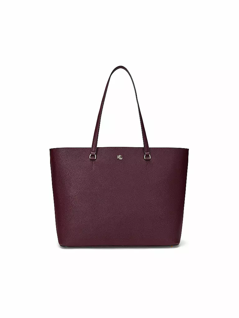 LAUREN RALPH LAUREN | Ledertasche - Shopper KARLY TOTE Large | Rojo oscuro