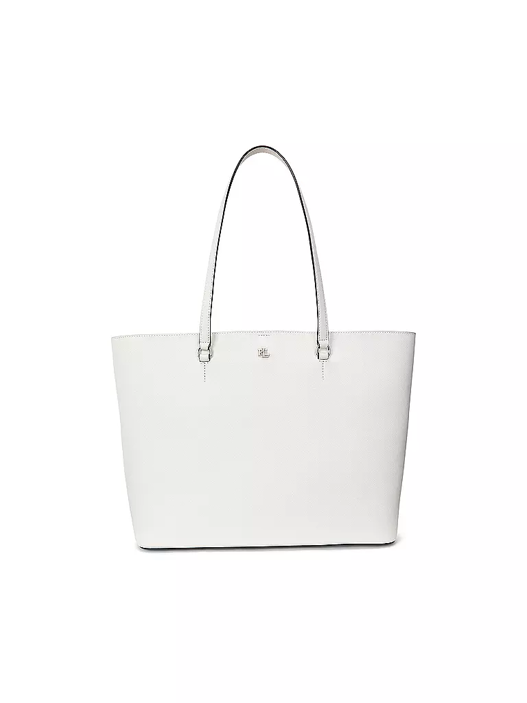 LAUREN RALPH LAUREN | Ledertasche - Shopper KARLY TOTE Large | Blanco
