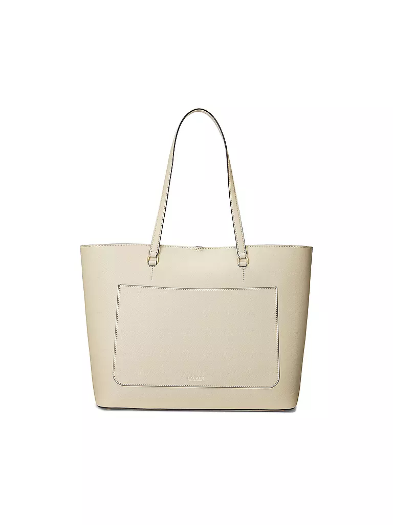 LAUREN RALPH LAUREN | Ledertasche - Shopper KARLY TOTE Large | Crema
