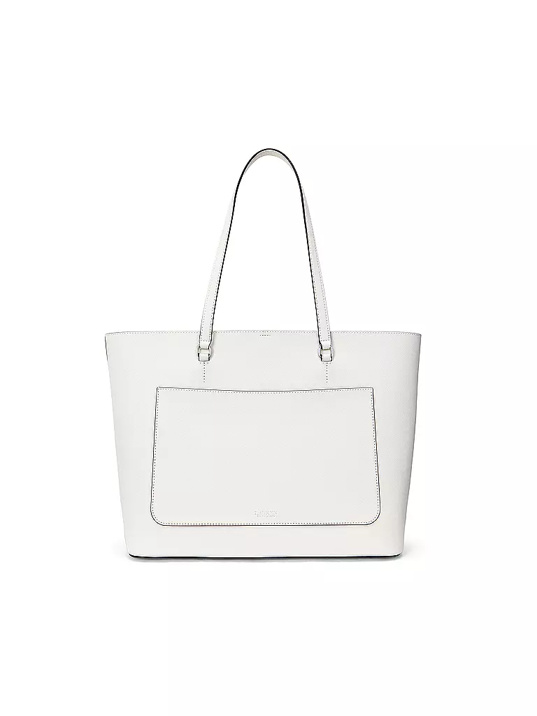LAUREN RALPH LAUREN | Ledertasche - Shopper KARLY TOTE Large | Blanco