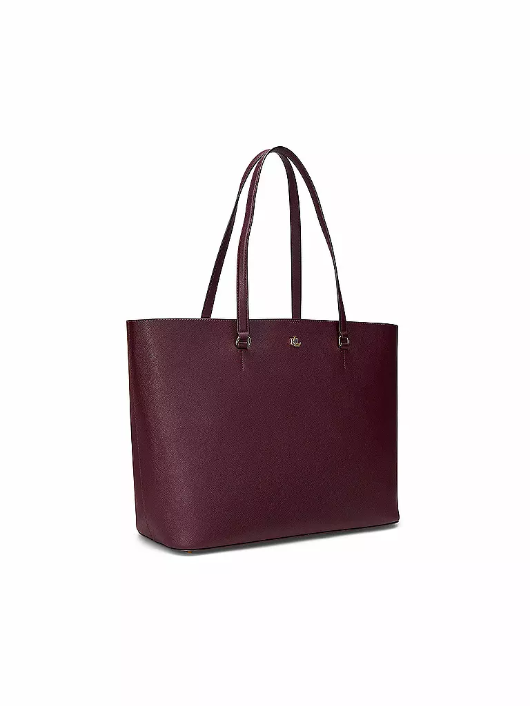 LAUREN RALPH LAUREN | Ledertasche - Shopper KARLY TOTE Large | Rojo oscuro