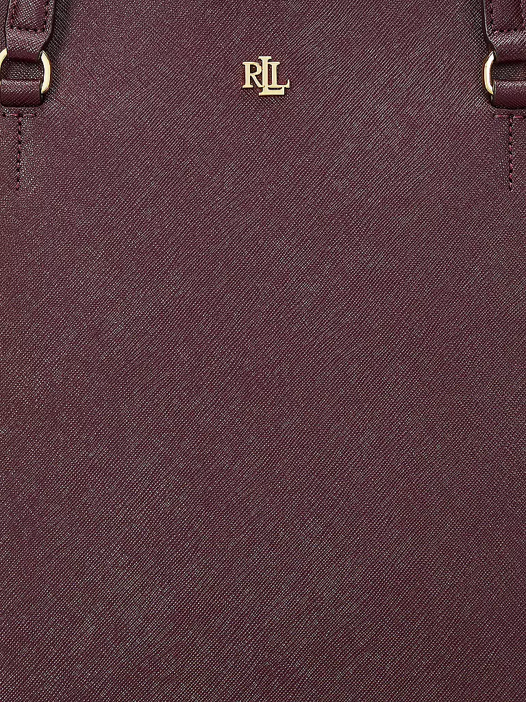 LAUREN RALPH LAUREN | Ledertasche - Shopper KARLY TOTE Large | Rojo oscuro