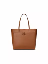 LAUREN RALPH LAUREN | Ledertasche - Shopper Large  | Marrón