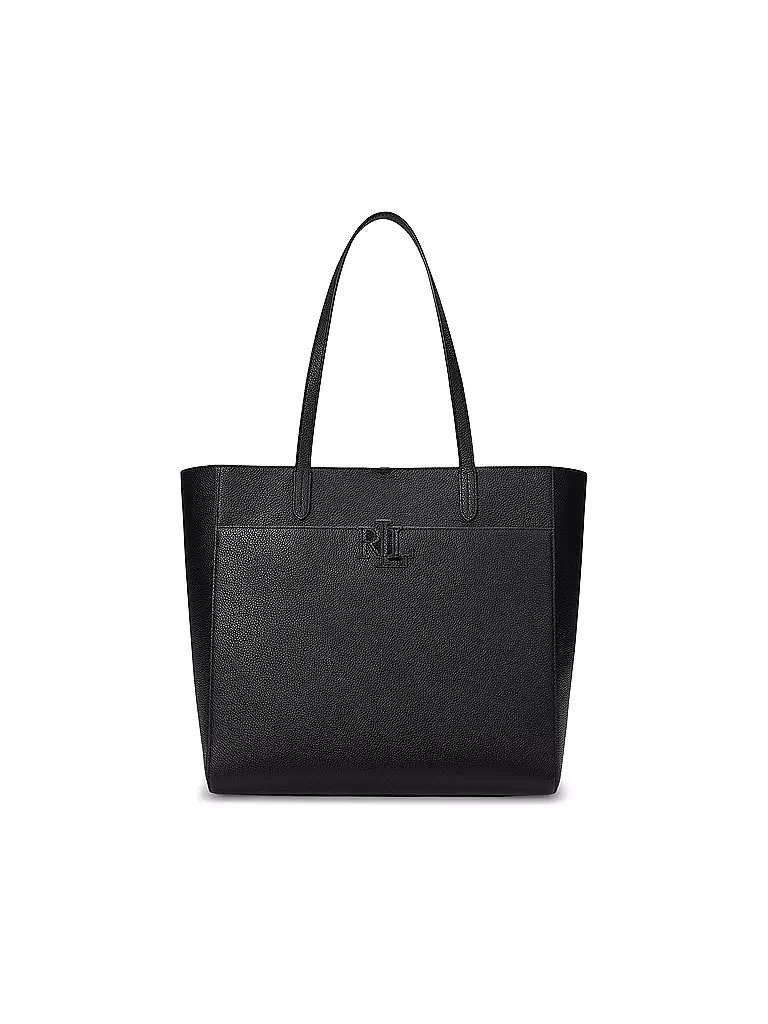 LAUREN RALPH LAUREN | Ledertasche - Shopper Large  | Negro