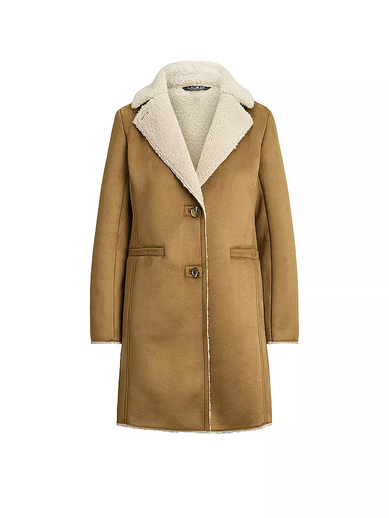 LAUREN RALPH LAUREN | Mantel in Felloptik | Camel