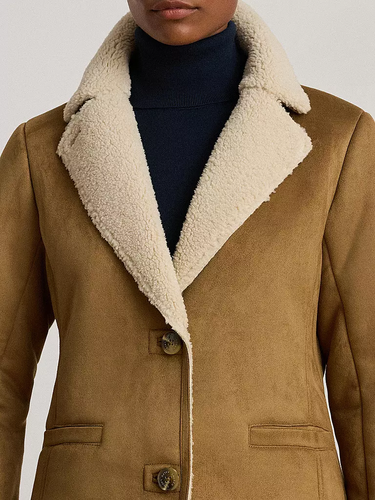LAUREN RALPH LAUREN | Mantel in Felloptik |