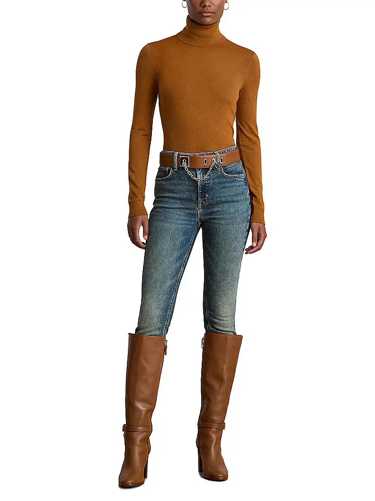 LAUREN RALPH LAUREN | Produktname: Rollkragenpullover ZOE
Marke: LAUREN RALPH LAUREN
Farbe: camel
Kategorien: Moda,Mujer
Ärmellänge: Manga larga
Material: Modal,Seda,Punto
Kragenform: Cuello alto
Musterung: Liso
Passform (Oberbekleidung): Slim
Stil: Glamour |