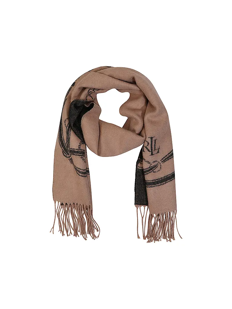 LAUREN RALPH LAUREN | Set de 2 piezas gorro y bufanda | Camel