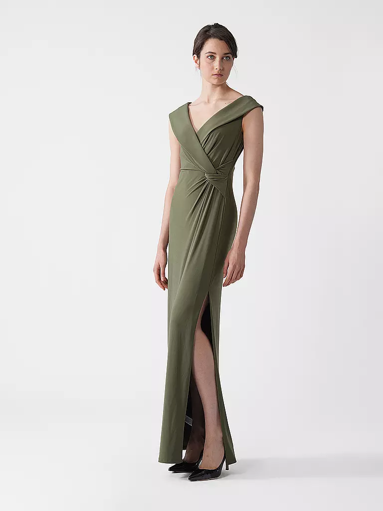 LAUREN RALPH LAUREN | Vestido de noche LEONIDAS | Oliva