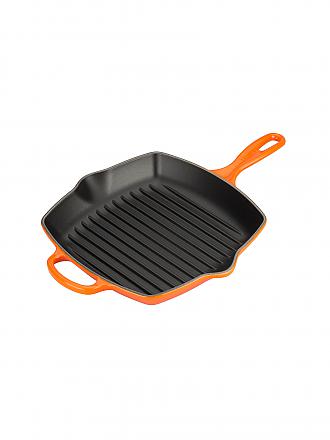 LE CREUSET | Grillpfanne quadratisch 26x26cm "Signature" (Ofenrot)