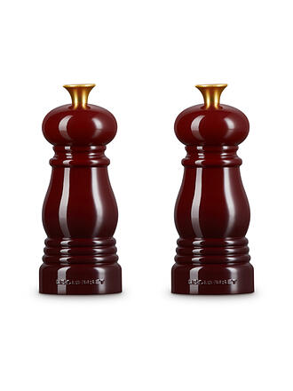 LE CREUSET | Mini juego de molinillos de sal y pimienta de 12,5 cm Garnet