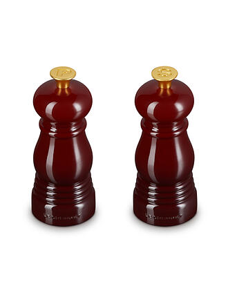 LE CREUSET | Mini juego de molinillos de sal y pimienta de 12,5 cm Garnet