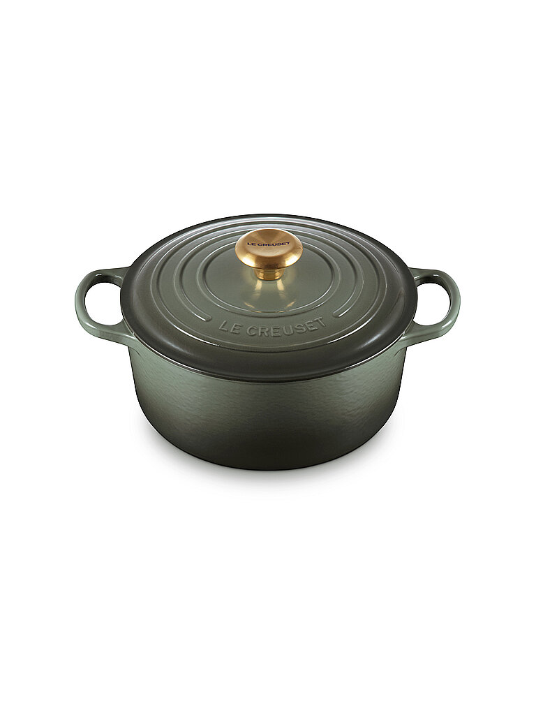 Cocotte redonda SIGNATURE de 24 cm/4,2 l verde oscuro