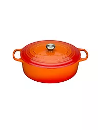 LE CREUSET | Bräter oval "Signature" 35cm 8,9l (Rojo Horno) | Naranja