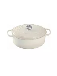 LE CREUSET | Cocotte oval SIGNATURE 31cm 6,3l Azure | Crema