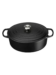 LE CREUSET | Cocotte oval SIGNATURE 31cm 6,3l Azure | Negro