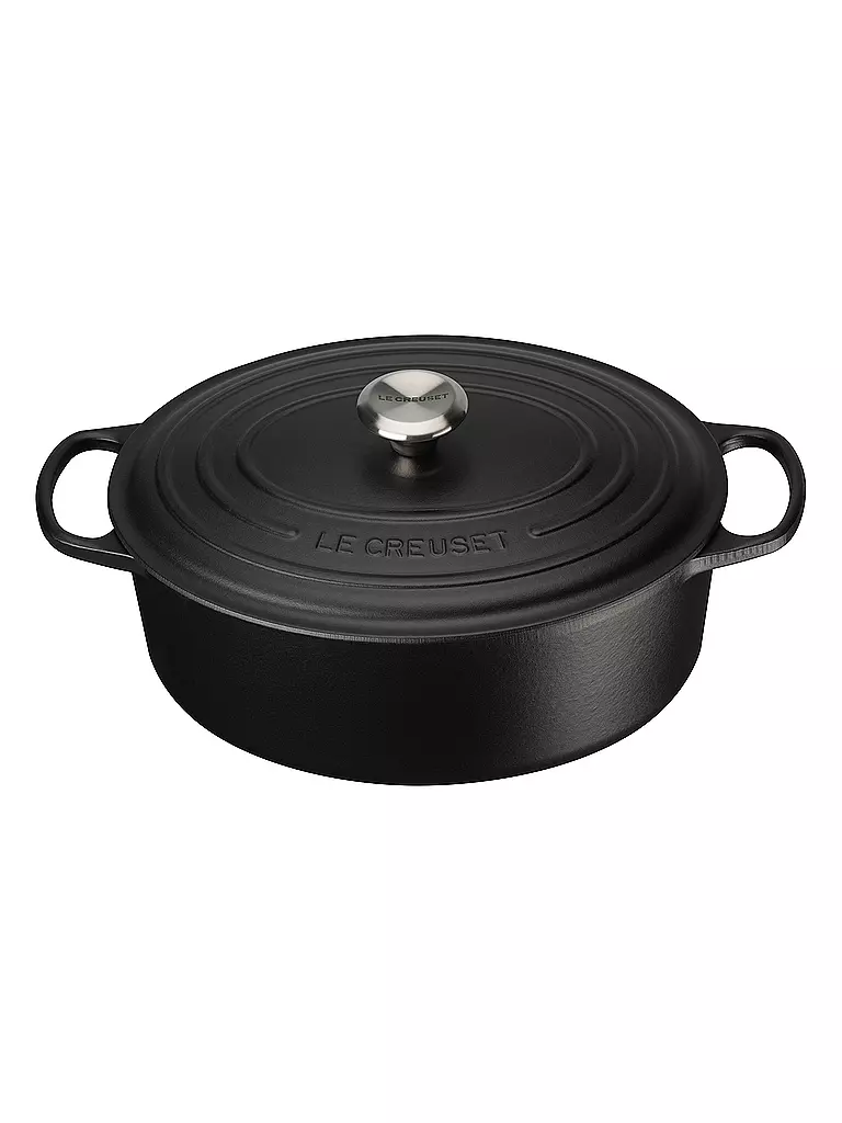 LE CREUSET | Bräter oval SIGNATURE 31cm 6,3l Negro | Negro