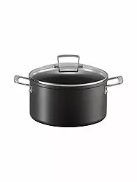 LE CREUSET | Cacerola antiadherente de aluminio con tapa 24cm/6l Negro | Negro