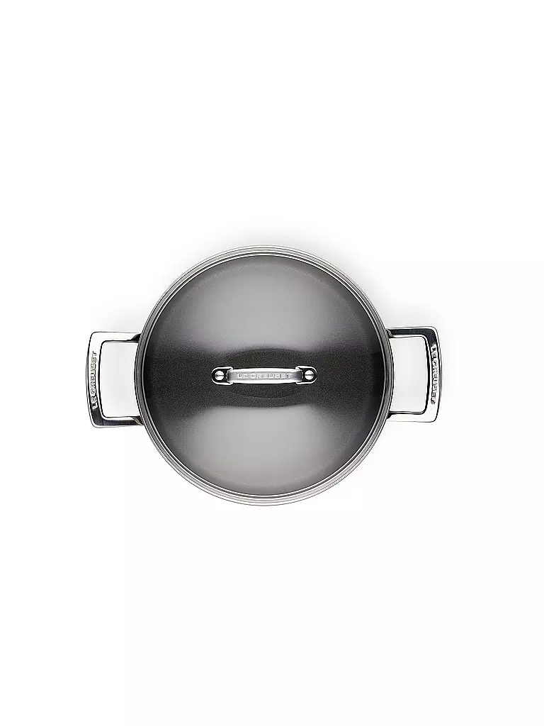 LE CREUSET | Cacerola antiadherente de aluminio con tapa 24cm/6l Negro | 