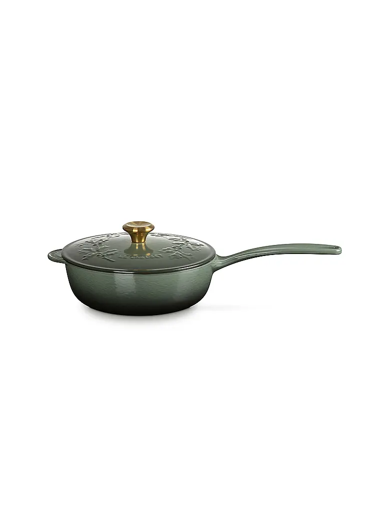 LE CREUSET | Cacerola con tapa 21cm HOLLY Thyme | Verde oscuro