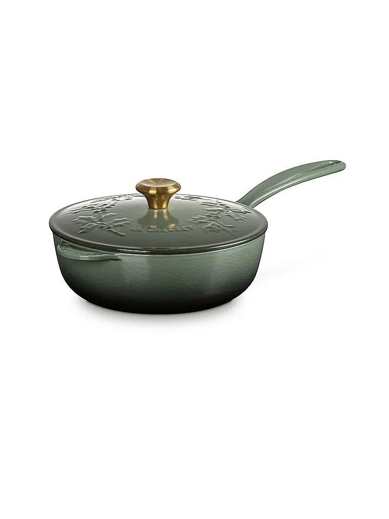 LE CREUSET | Cacerola con tapa 21cm HOLLY Thyme | Verde oscuro