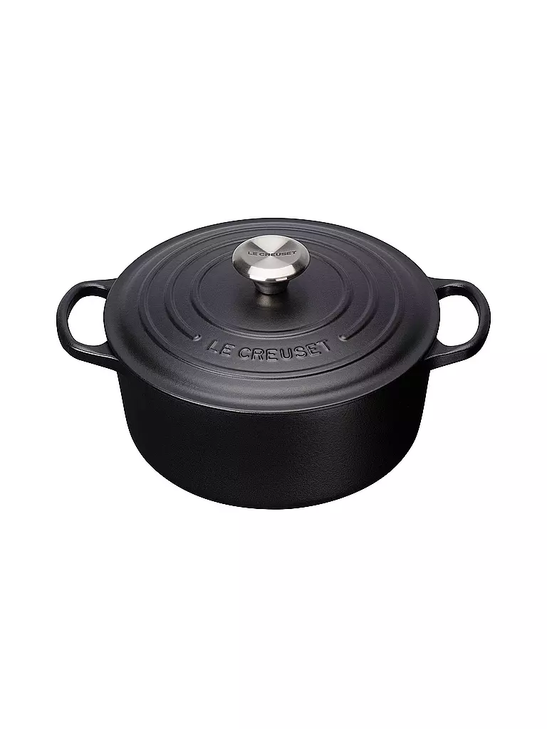 LE CREUSET | Cazuela redonda "Signature" 20cm 4,2l (Negro) | schwarz