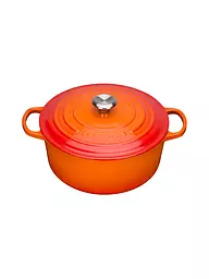 LE CREUSET | Cazuela redonda "Signature" 20cm 4,2l (Negro) | Naranja