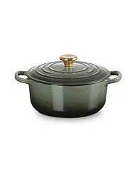 LE CREUSET | Cazuela redonda "Signature" 20cm 4,2l (Negro) | Verde oscuro