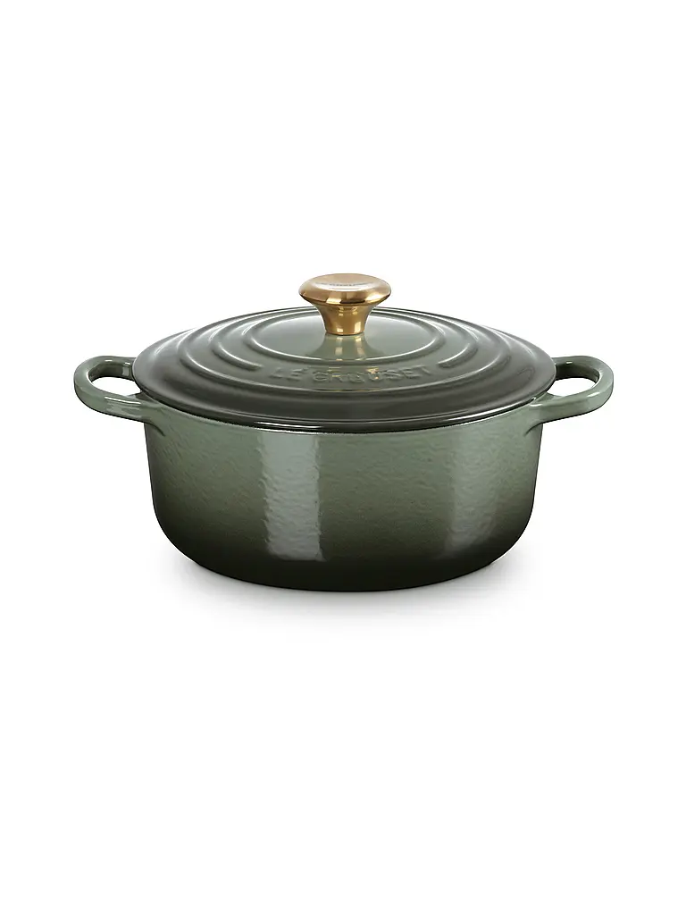 LE CREUSET | Cazuela redonda SIGANTURE 20cm/2,4l | dunkelgrün