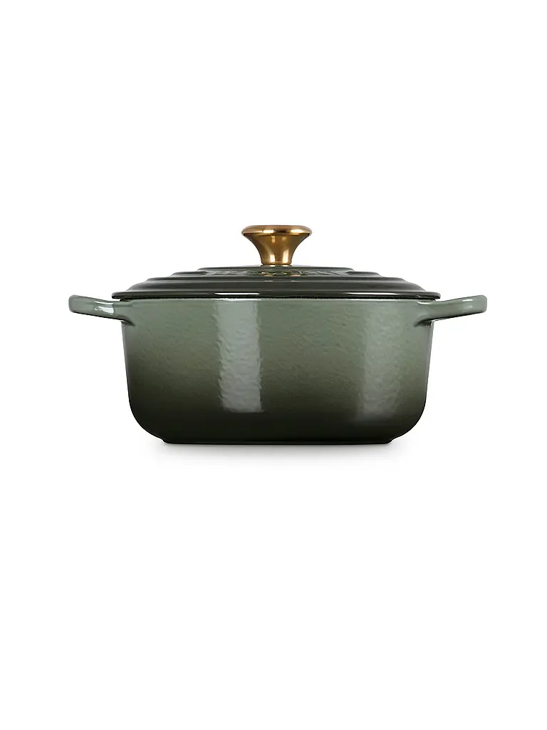 LE CREUSET | Cazuela redonda SIGANTURE 20cm/2,4l | dunkelgrün