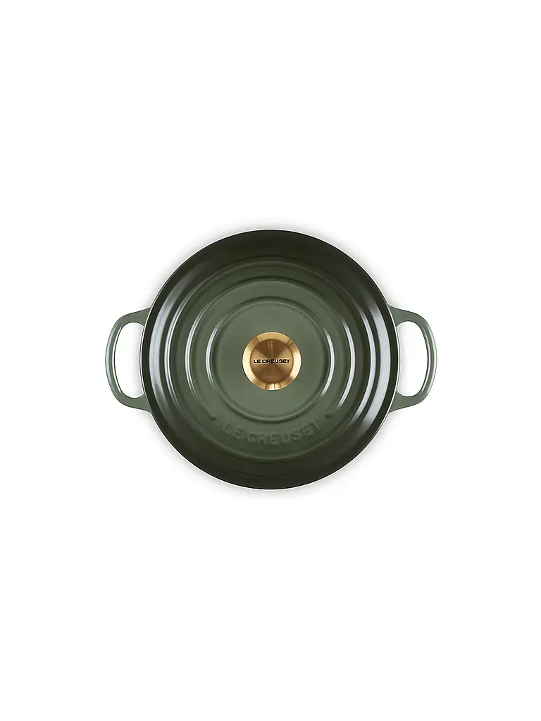 LE CREUSET | Cazuela redonda SIGANTURE 20cm/2,4l | dunkelgrün