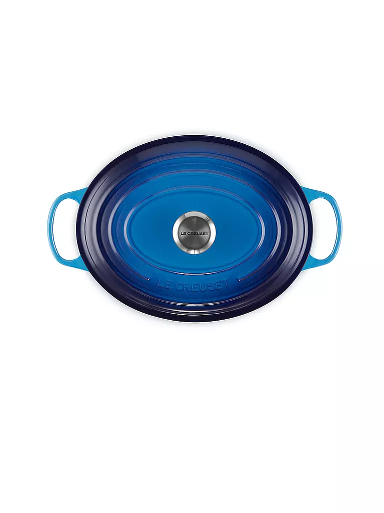 LE CREUSET | Cocotte oval SIGNATURE 31cm 6,3l Azure | blau