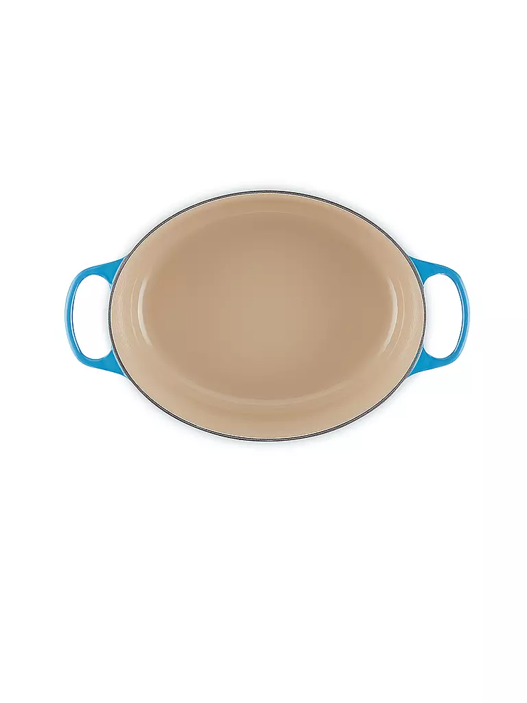 LE CREUSET | Cocotte oval SIGNATURE 31cm 6,3l Azure | blau
