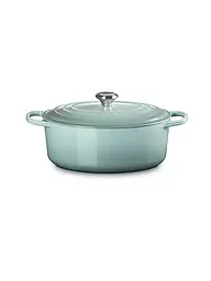 LE CREUSET | Cocotte oval SIGNATURE 31cm 6,3l Azure | Gris claro