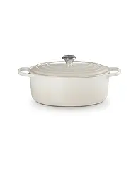 LE CREUSET | Cocotte ovalada SIGNATURE 33cm/7,5l Negro | Crema