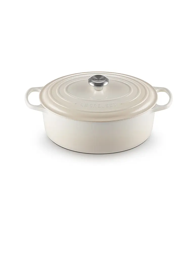 LE CREUSET | Cocotte oval SIGNATURE 33cm/7,5l Meringue | Crema