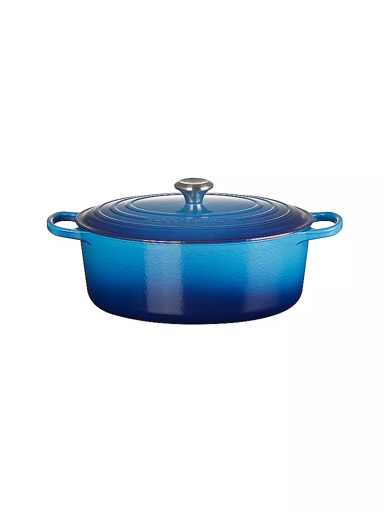LE CREUSET | Cocotte ovalada de 33 cm/7,5 l SIGNATURE Azure | blau