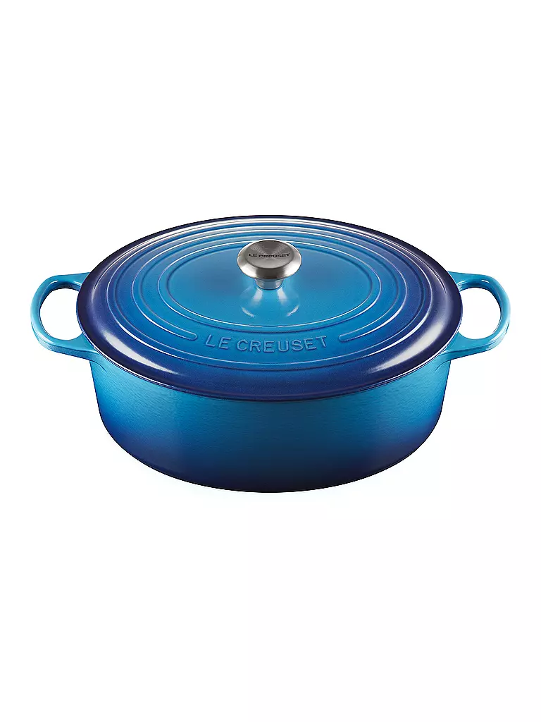 LE CREUSET | Cocotte ovalada de 33 cm/7,5 l SIGNATURE Azure | blau