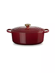 LE CREUSET | Cocotte oval SIGNATURE 31cm 6,3l Azure | Rojo oscuro
