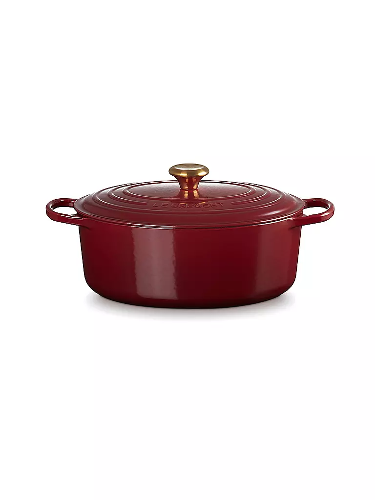 LE CREUSET | Cocotte ovalada SIGNATURE 31cm 6,3l 6,3l Garnet | dunkelrot