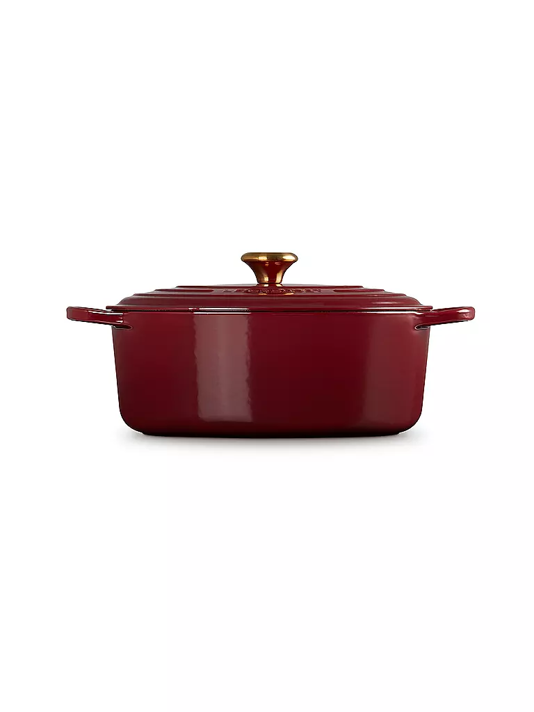 LE CREUSET | Cocotte ovalada SIGNATURE 31cm 6,3l 6,3l Garnet | dunkelrot