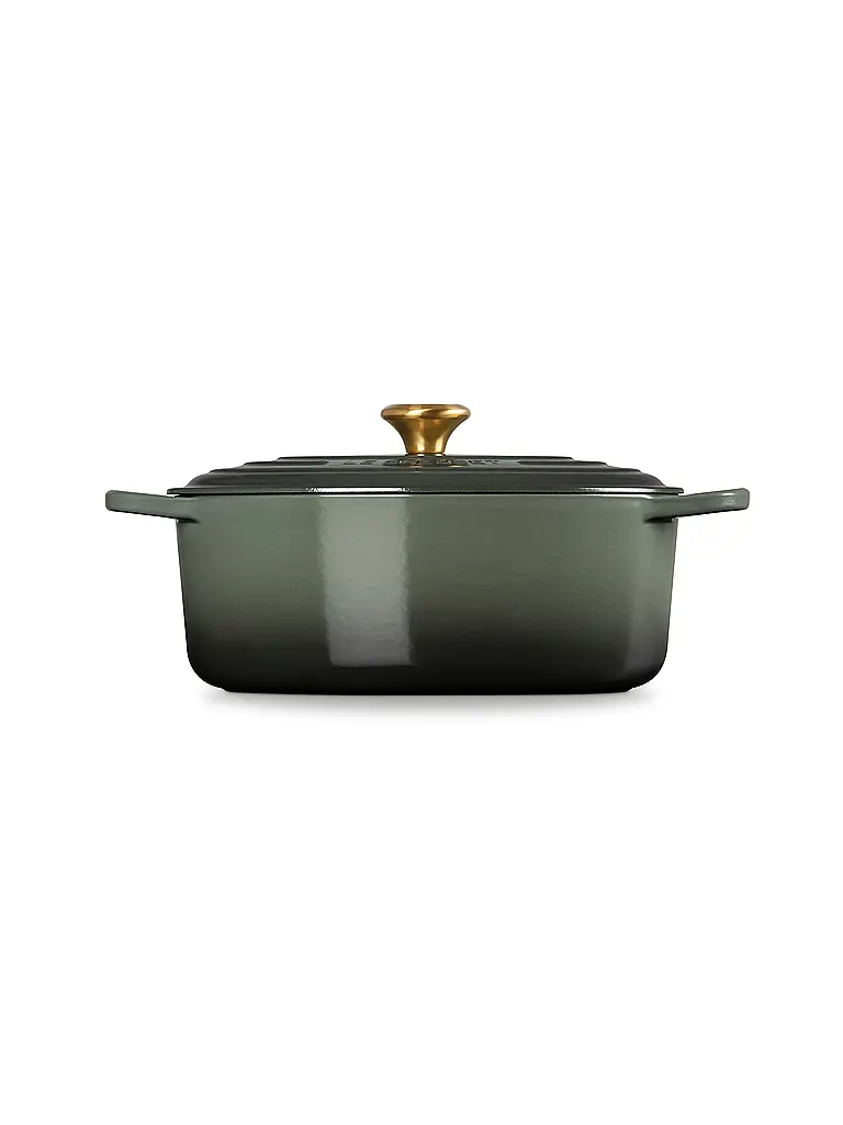 LE CREUSET | Cocotte ovalada SIGNATURE 31cm 6,3l Tomillo | dunkelgrün