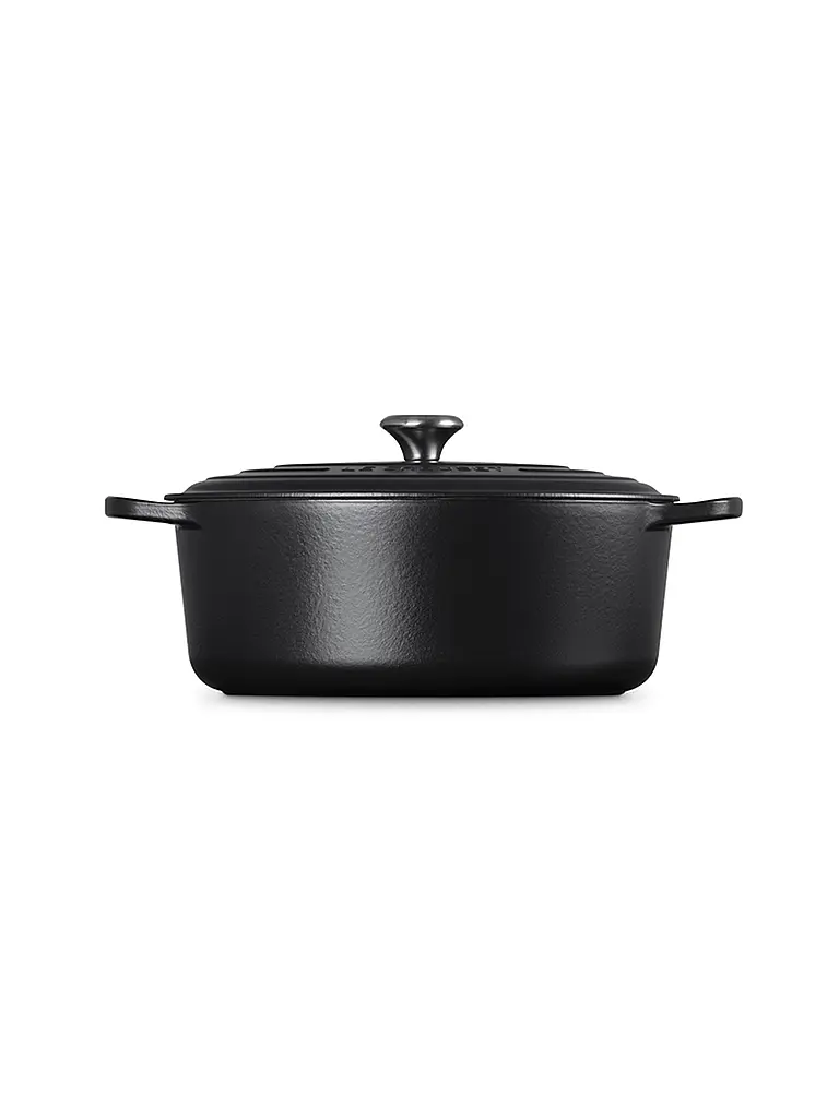 LE CREUSET | Cocotte ovalada SIGNATURE 33cm/7,5l Negro | schwarz