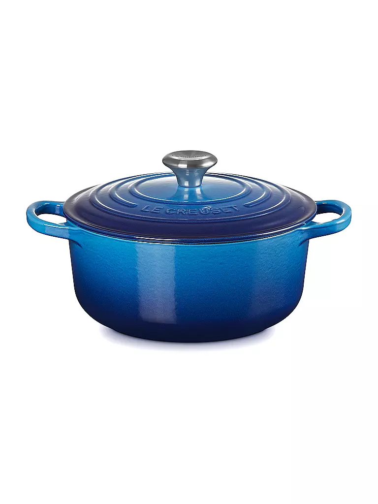 LE CREUSET | Cocotte redonda de 20 cm/2,4 l SIGNATURE Azure | Azul